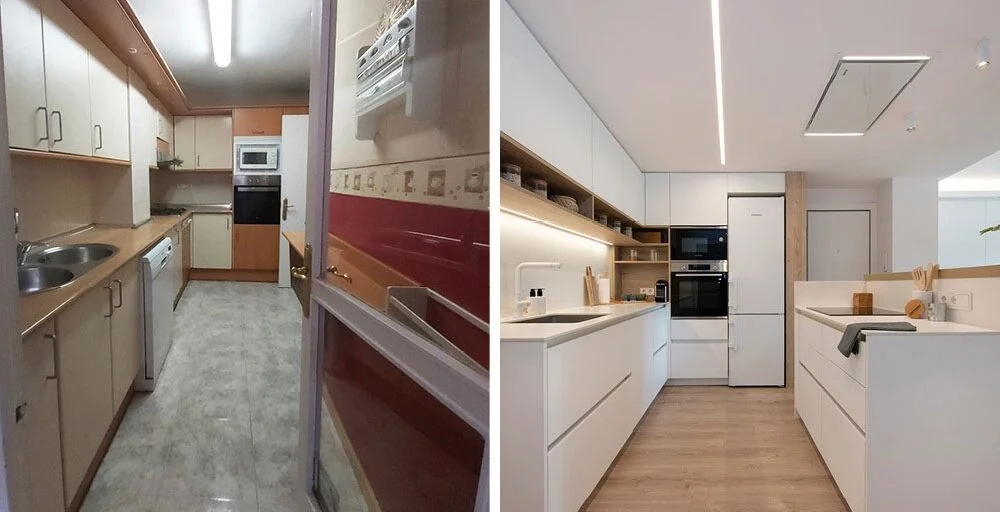 Antes y después reforma de baño en Boadilla del Monte — proyecto AL2 4